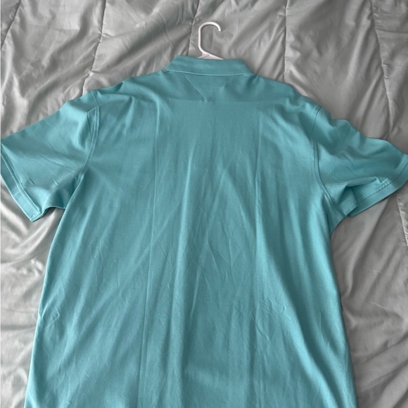 Tommy Hilfiger Men's Aqua Polo Shirt - Picture 3 of 3